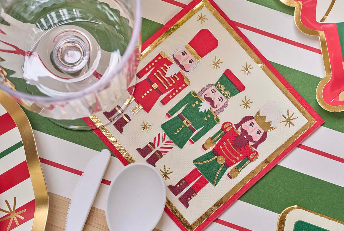 Sophistiplate | Nutcracker Christmas Cocktail Napkin