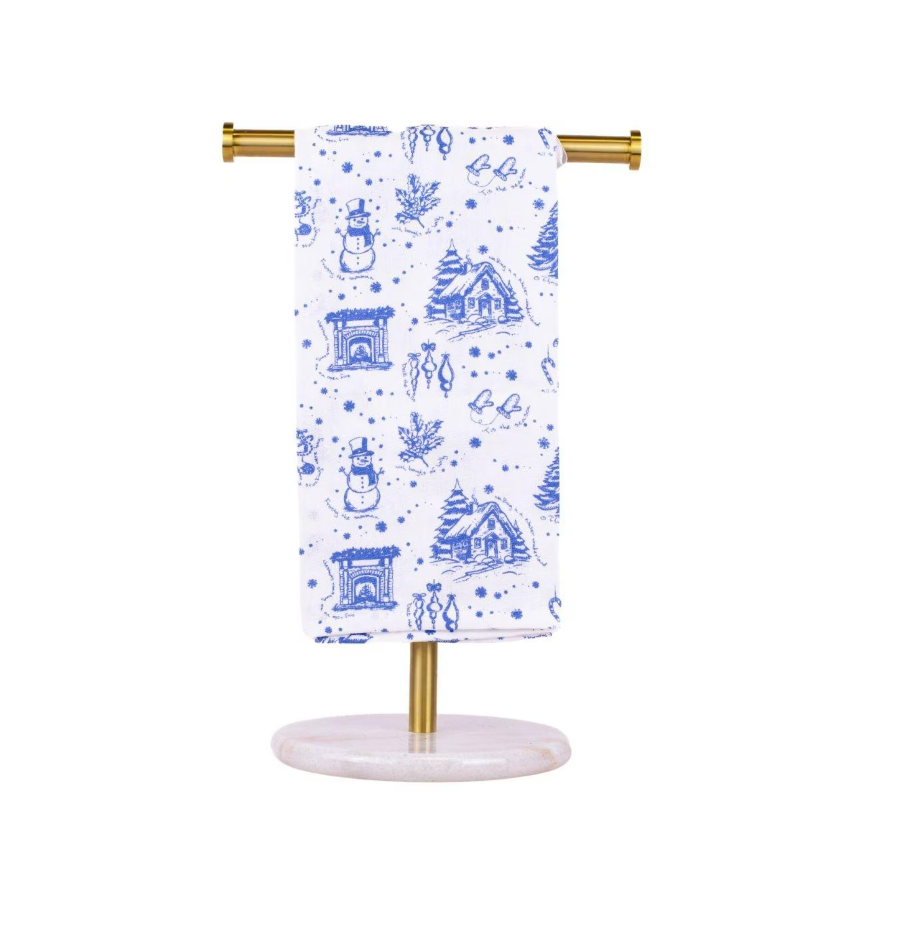 Winter Toile Hand Towel