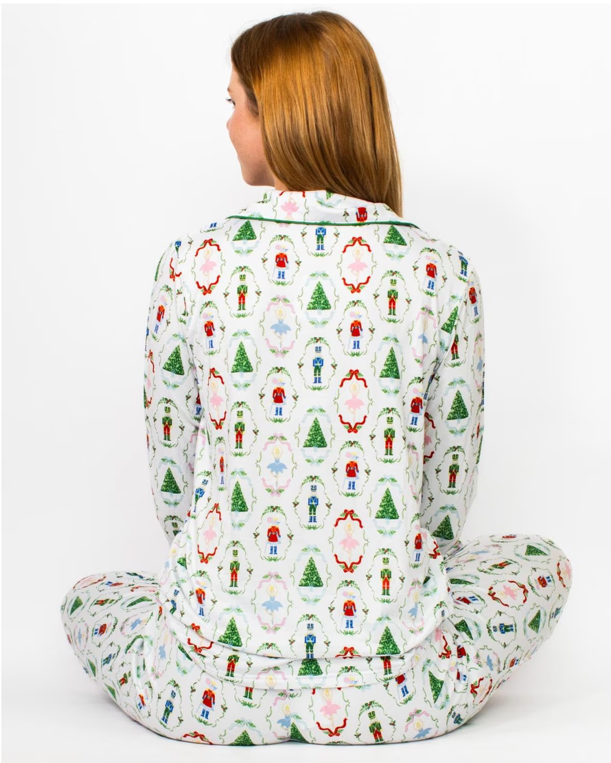 Nutcracker Waltz Long Sleeve Button Up