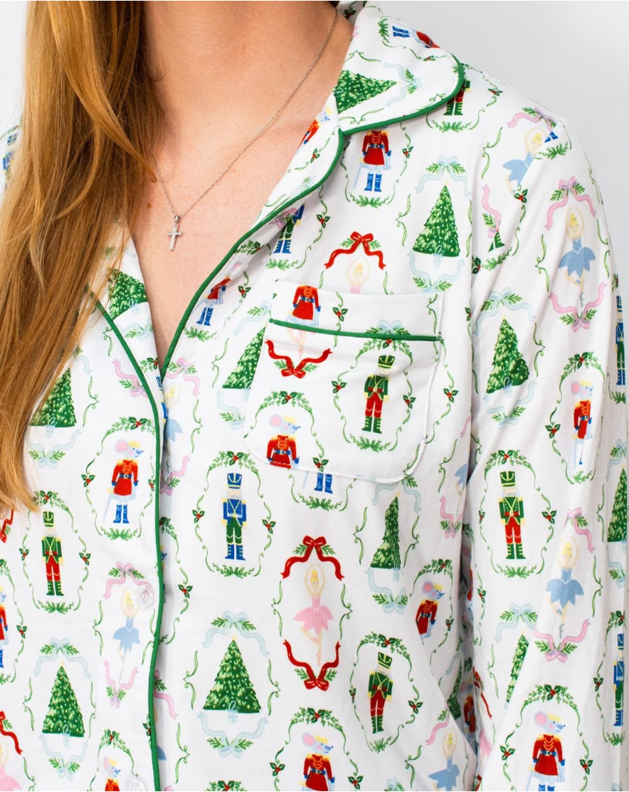 Nutcracker Waltz Long Sleeve Button Up