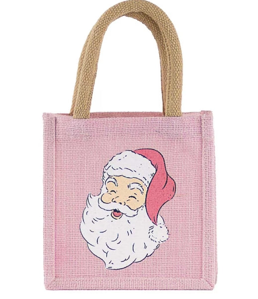 Royal Standard | HoHoHo Santa Petite Gift Tote Pink