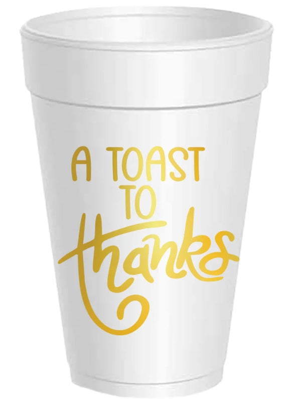 Thanksgiving Styrofoam Cups