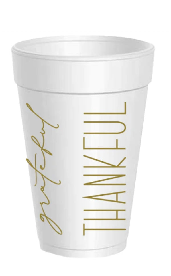 Thanksgiving Styrofoam Cups