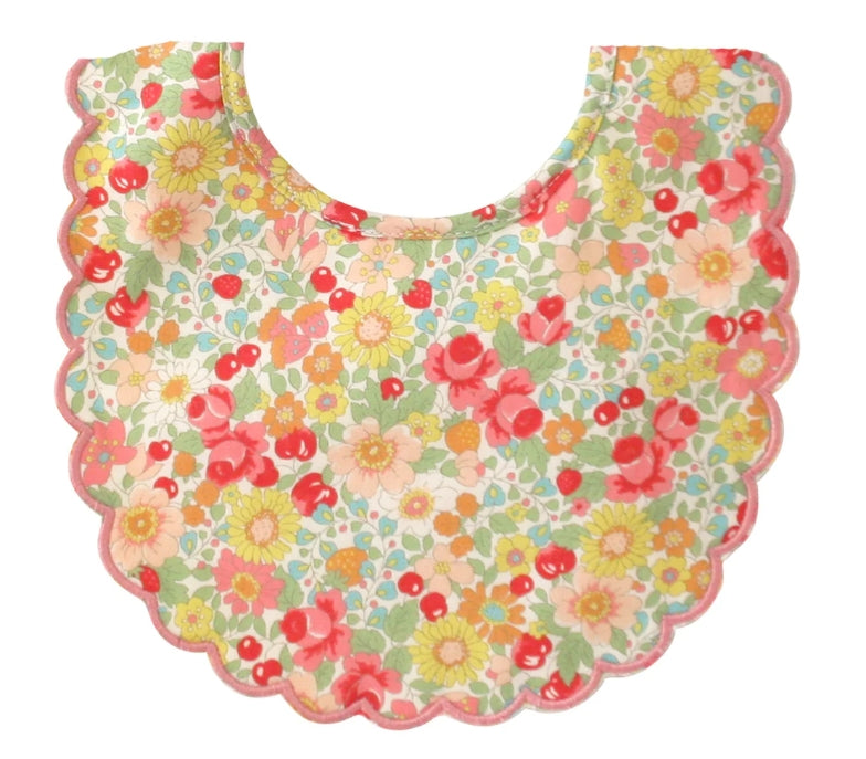 Scallop LIberty Print Bib