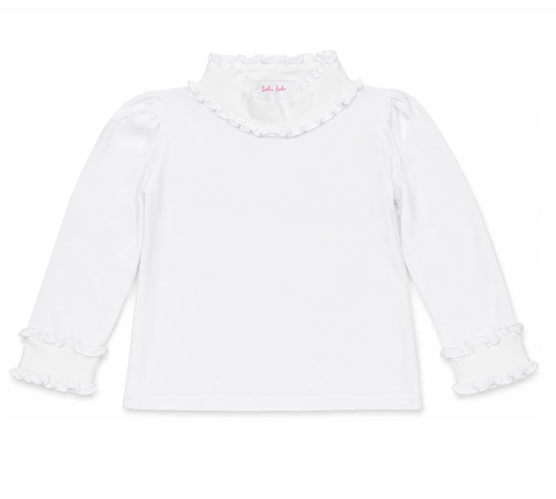 Mary Long Sleeve Ruffle Collar Top