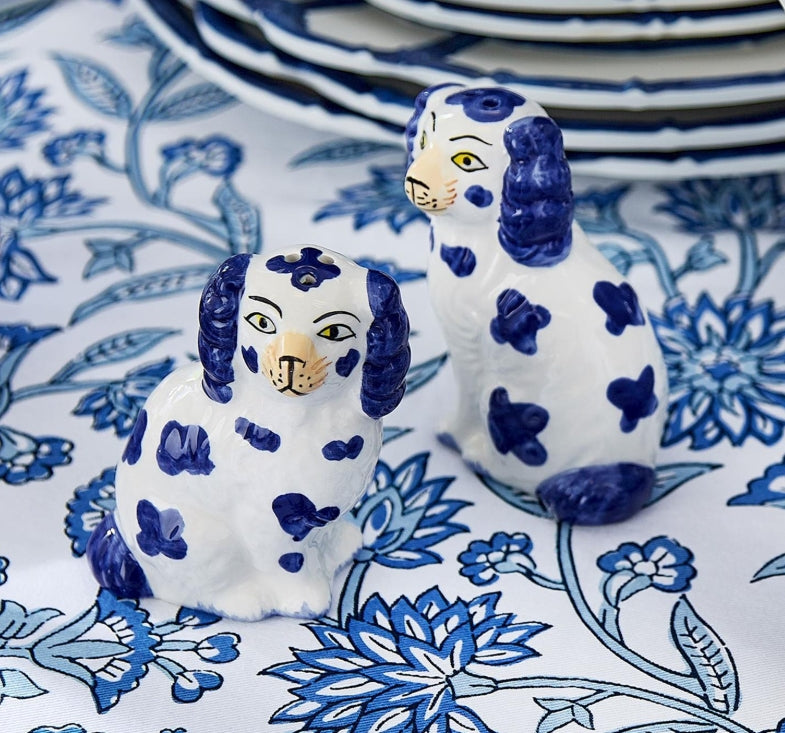 Stafforshire Dog Salt and Pepper Set