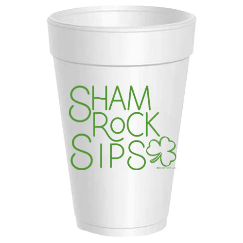 St. Patrick's Styrofoam Cups