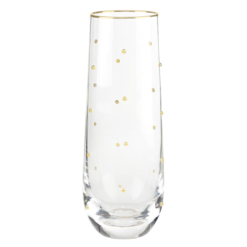 Gold Beaded Glass Drinkware