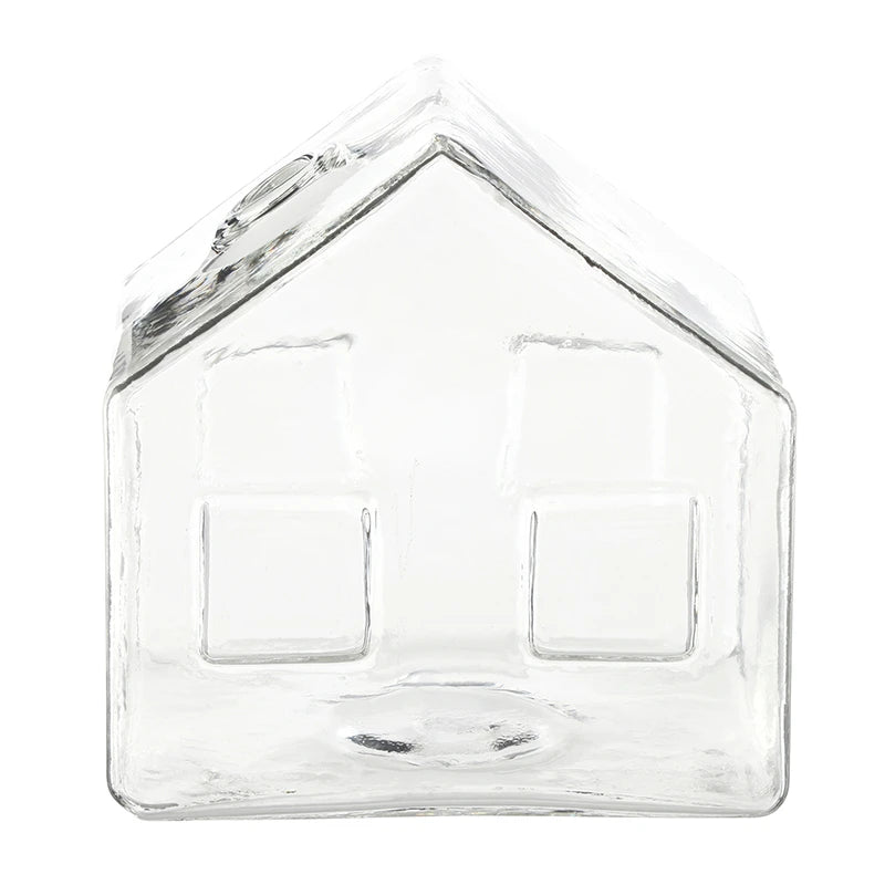 GLASS HOUSE BUD VASE