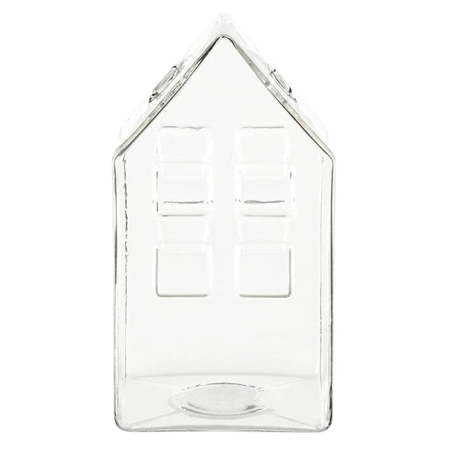 GLASS HOUSE BUD VASE