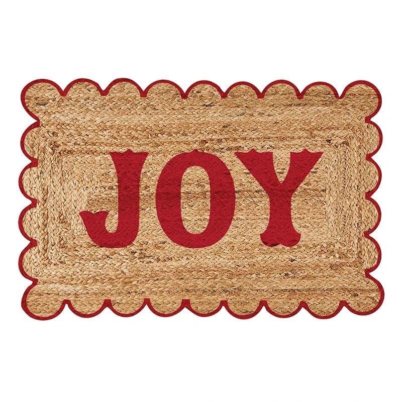 SCALLOP JUTE DOOR MAT