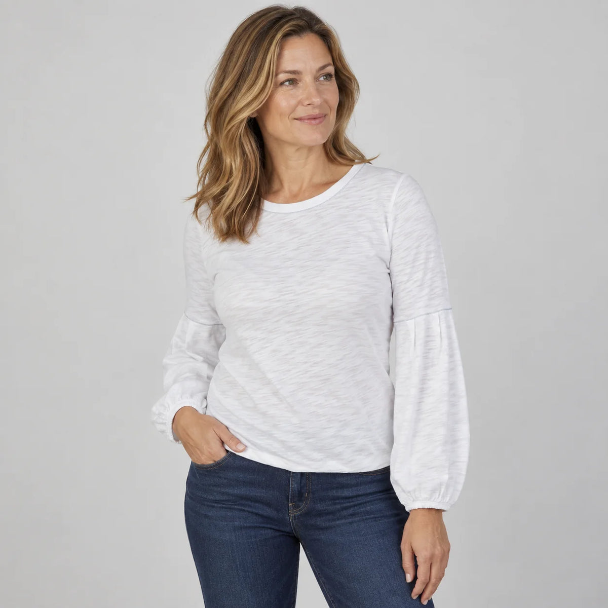 English Popover Long Sleeve Top