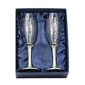 Salisbury | Pewter Champagne Flute Gift Set