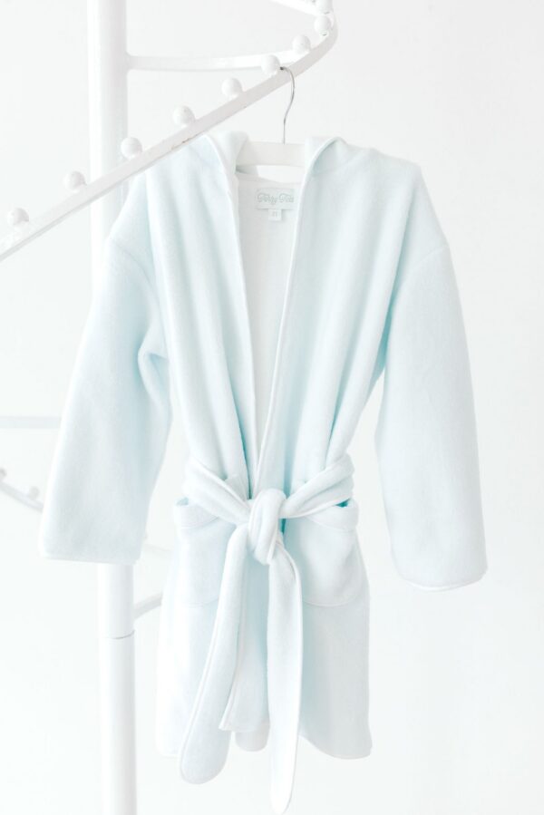 Blue Fleece Bathrobe
