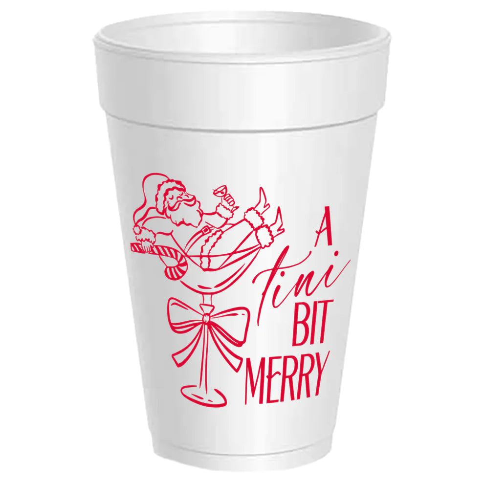 Christmas Styrofoam Cups