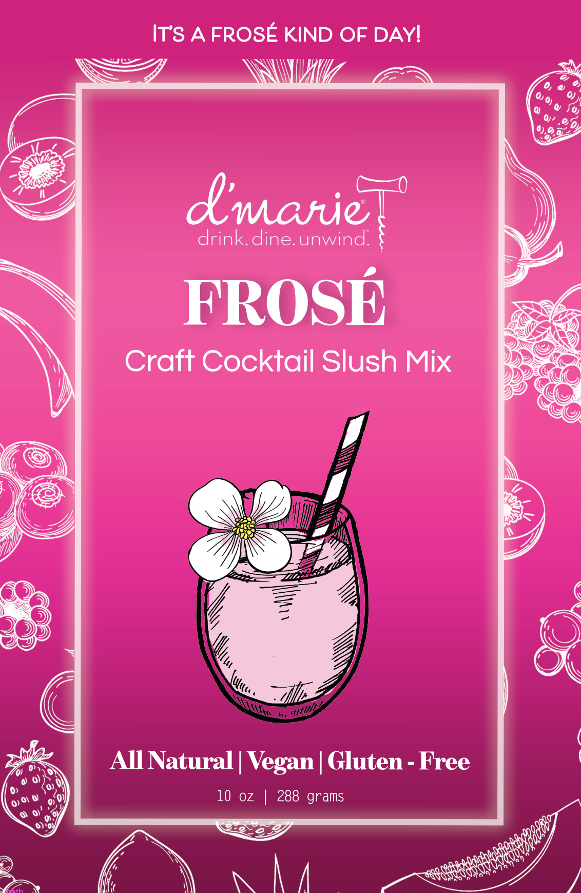 Frose Ready to Freeze Drink Pouch