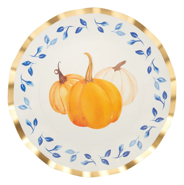 Sophistiplate | Wavy Dinner Plate Harvest Blues 8 pack