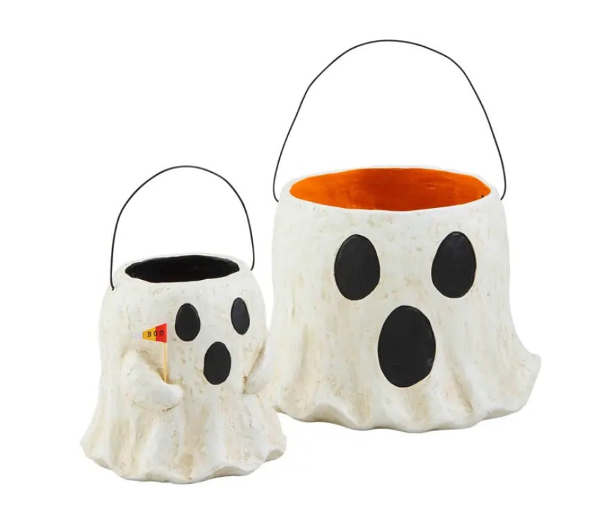 Paper Mache Halloween Treat Buckets