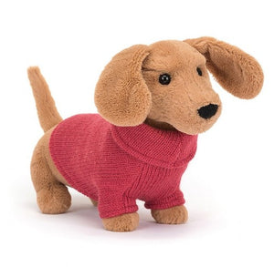 Jellycat | Sweater Sausage Dog - Pink