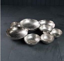 Silver 9-Bowl Dish