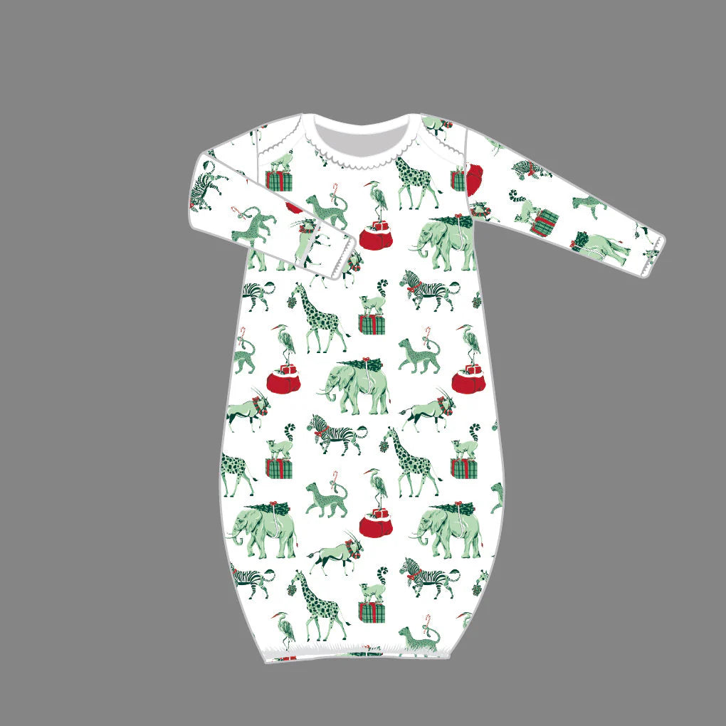 Heyward House | Gown Christmas Safari 0-3 months