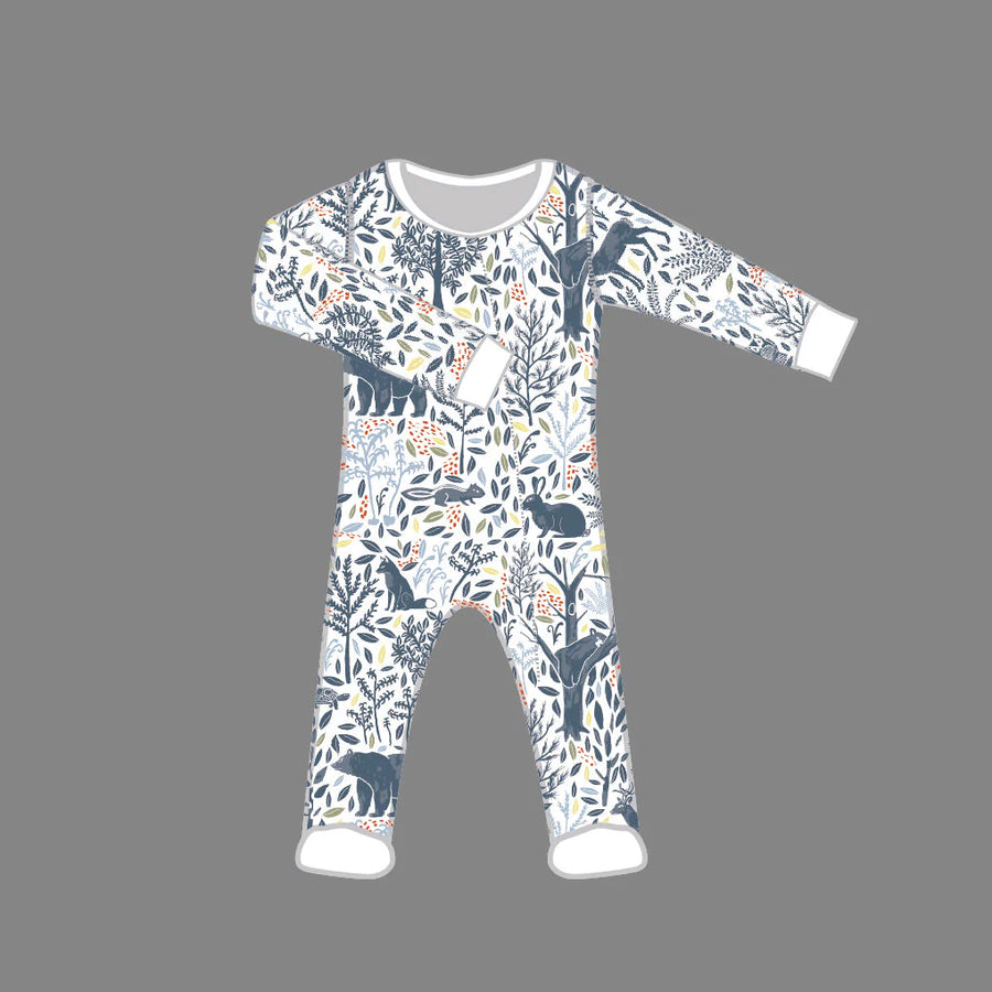 Heyward House | Woodland Animals Footed Pajama 3-6 months