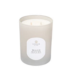 Linnea & Co. | Wood House Large 2 Wick Candle