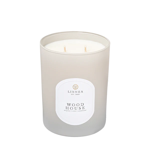 Linnea & Co. | Wood House Large 2 Wick Candle