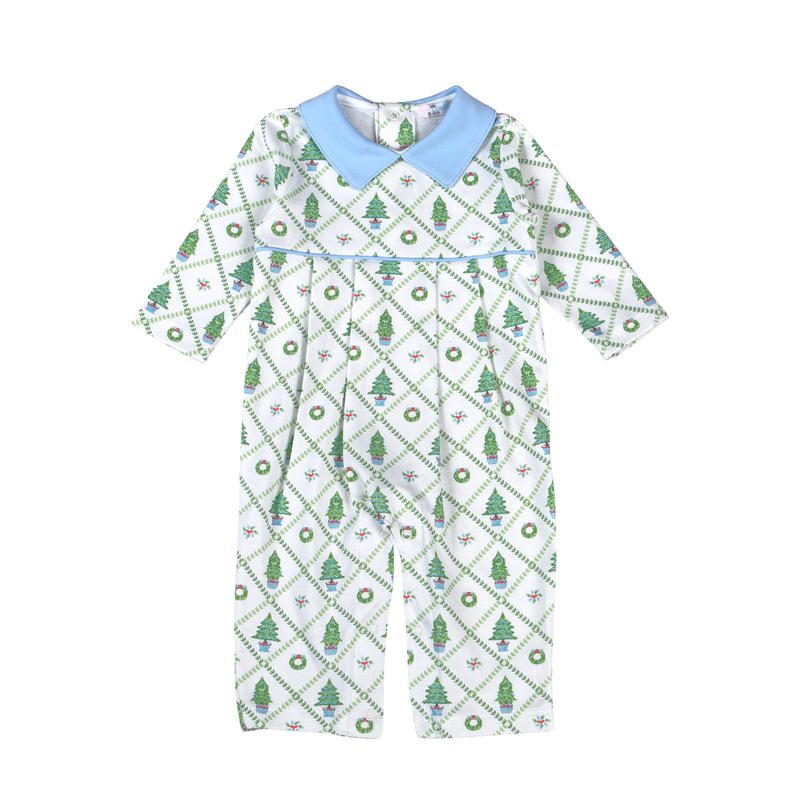 Blue Nutcracker Pima Romper -Boy