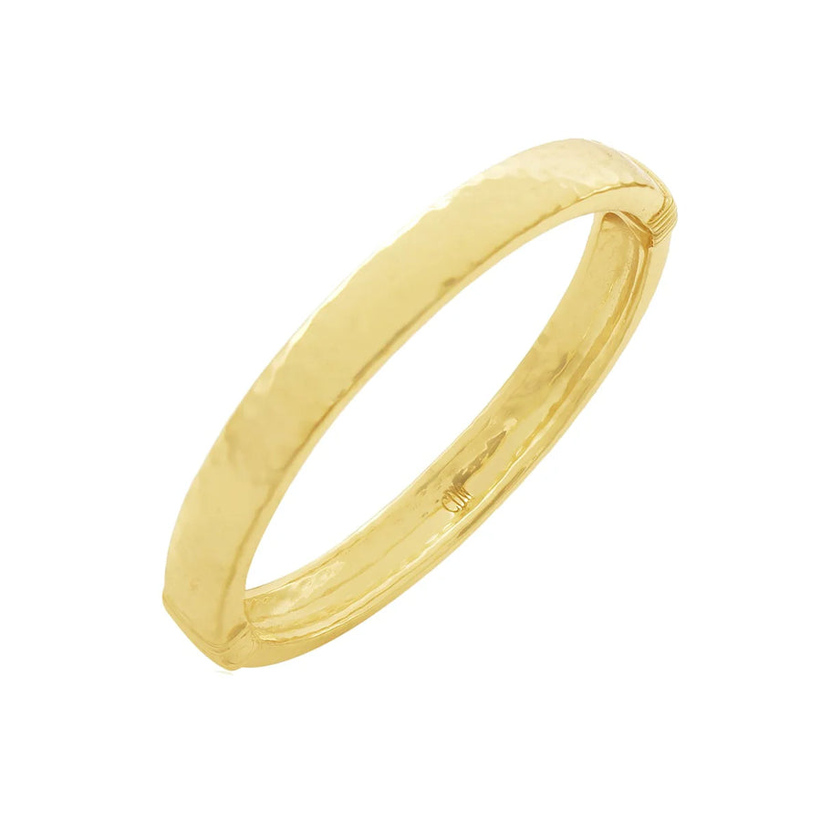 Capucine De Wulf | Cleopatra Oval Hinged Bangle - Gold