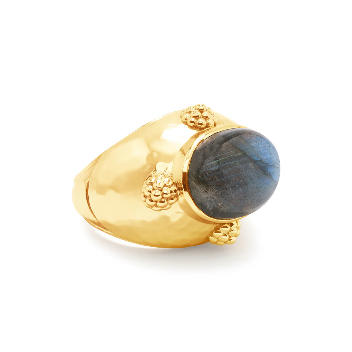 Capucine de Wulf| Cleopatra Oval Ring Gold/Blue Labradorite