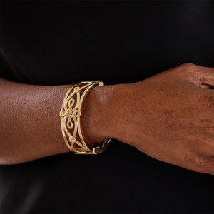 Capucine de Wulf| Monique Gold Hinged Bangle