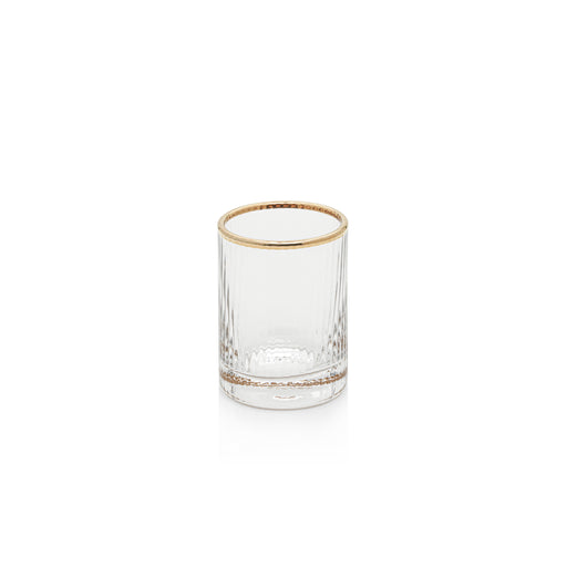 Zodax | Optic Design with Gold Rim - Shot Glass