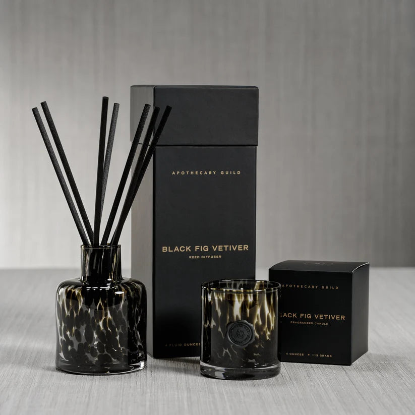Zodax | AG Opal Glass Candle & Diffuser - Fig Vetiver