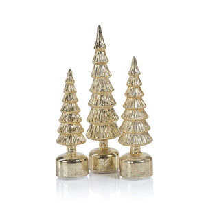 Zodax | A[pine Rotating Antique Gold LED Tree Asst Sizes