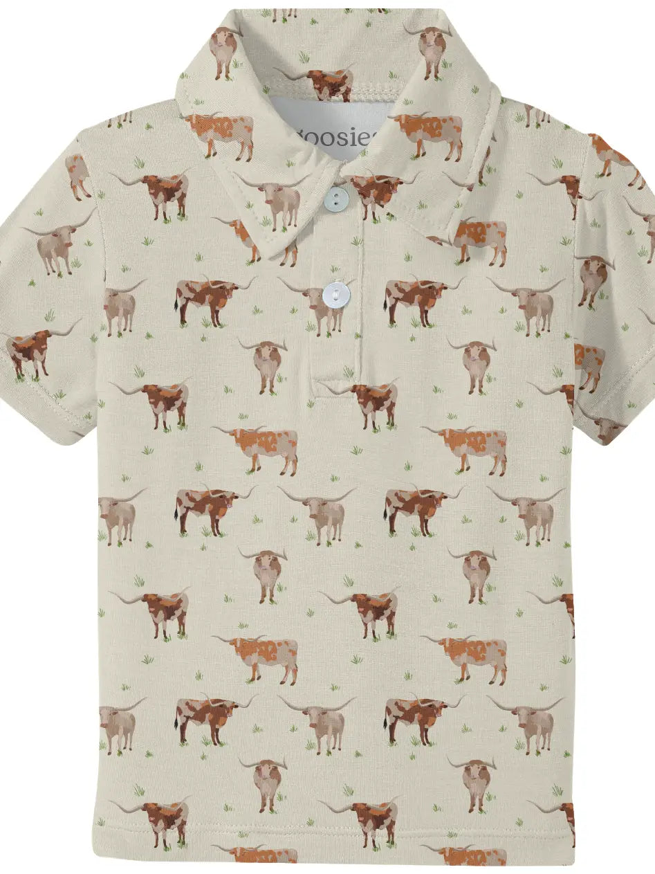 Goosies | Short Sleeve Polo Shirt - Longhorns
