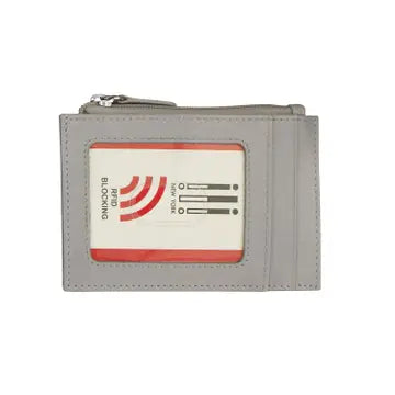 ili New York | Leather I.D. and Credit Card Holder w/ Zip Pocket