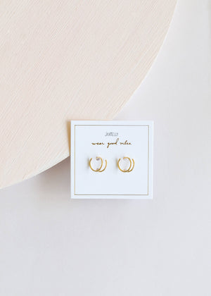 Minimalist - Spiral - Gold Earrings