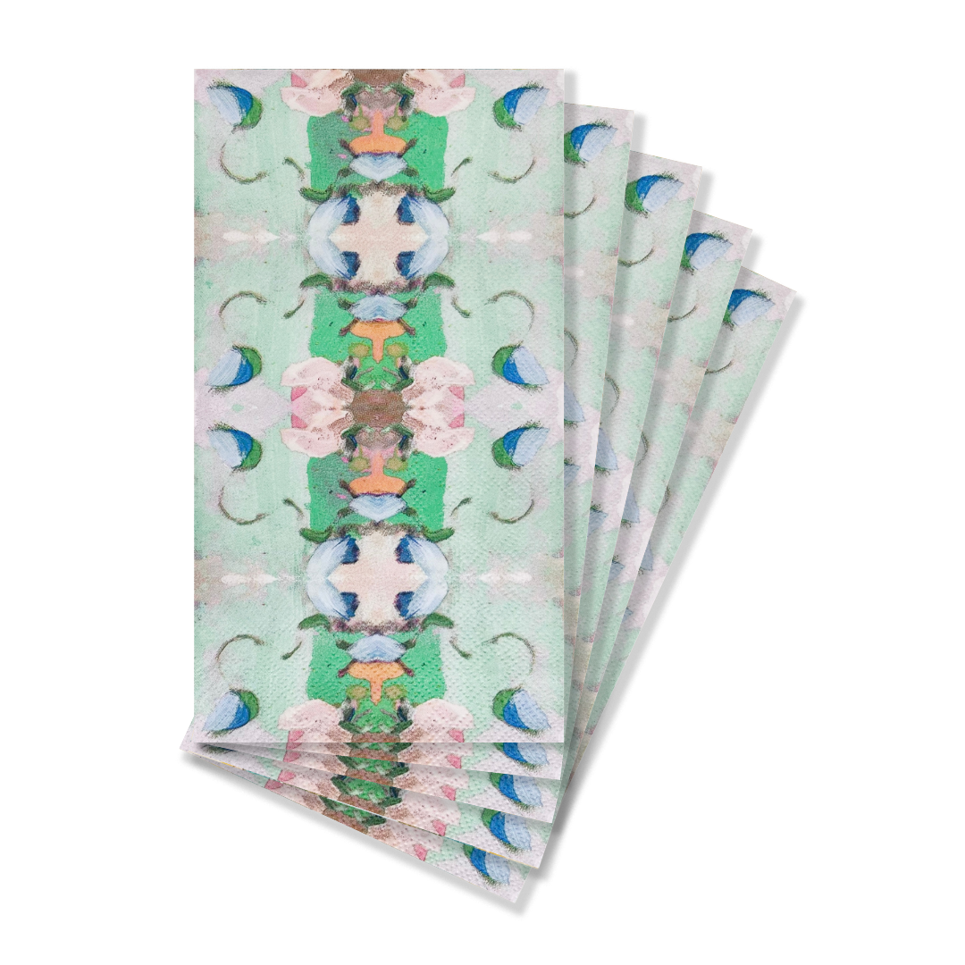 Laura Park | Monet's Garden Green Guest Towels