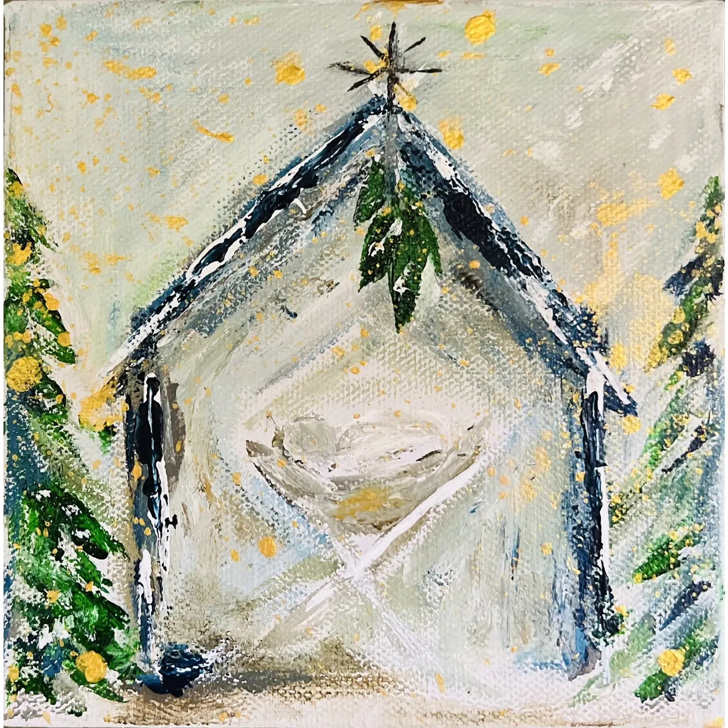 Manger Hand Painted Canvas