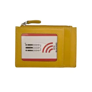 ili New York | Leather I.D. and Credit Card Holder w/ Zip Pocket