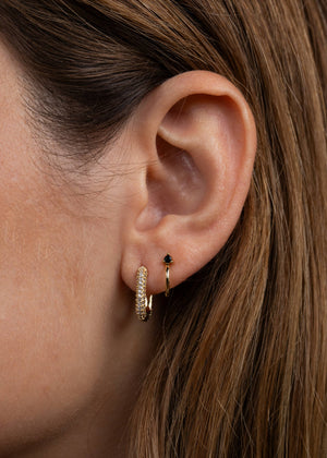 JaxKelly | Gold Pave Hoop