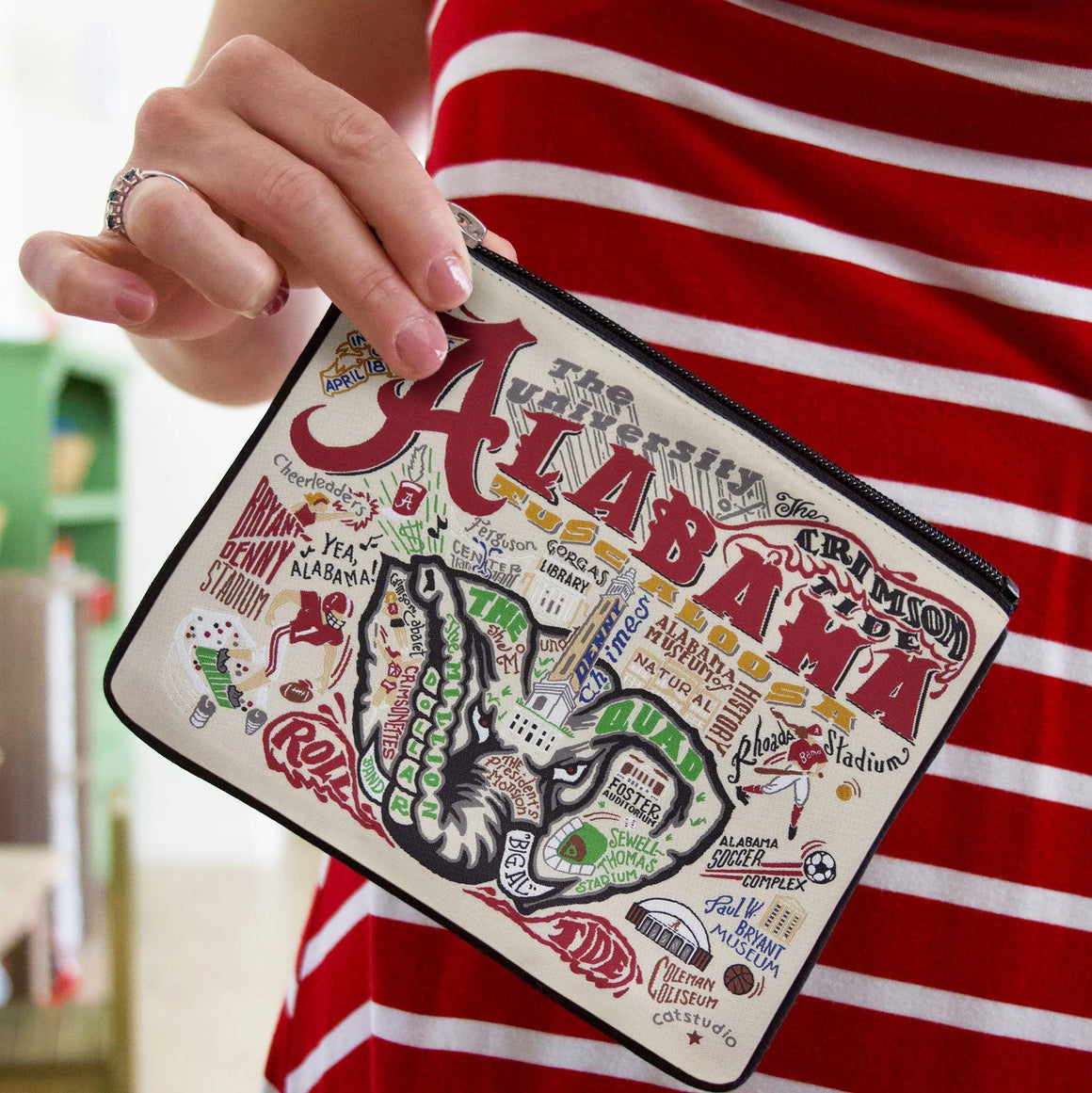 Alabama University Collegiate Zip Pouch