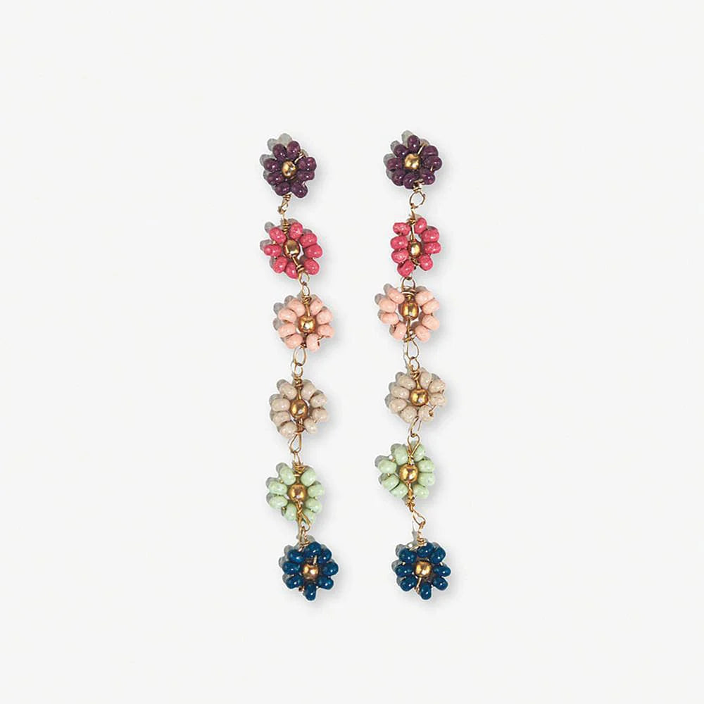 INK + ALLOY | Amanda Flower Beaded Earring