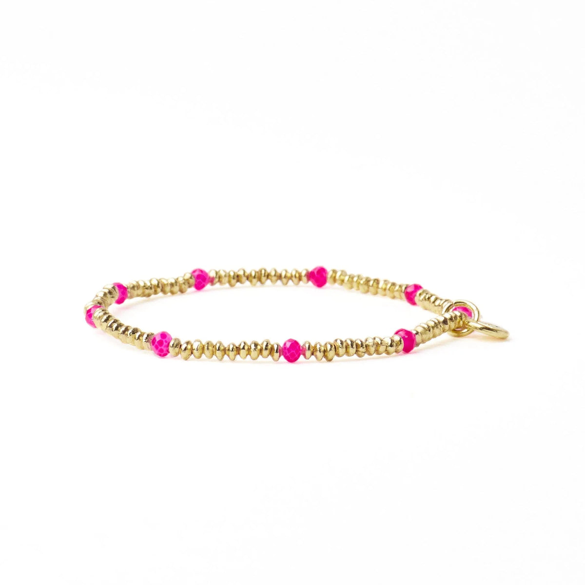Ashley Small Brass + Crystal Stretch Bracelet