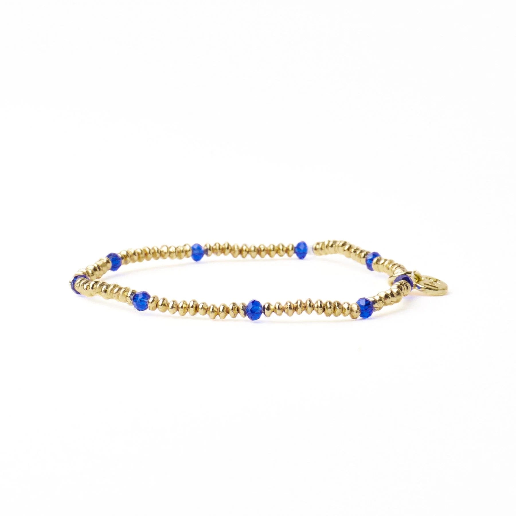 Ashley Small Brass + Crystal Stretch Bracelet