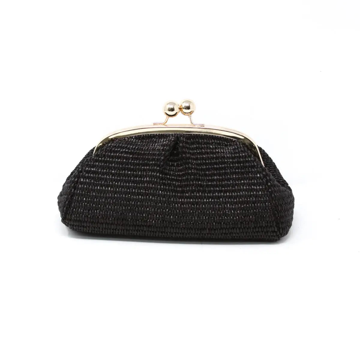 Sofia Raffia and Leather Clutch/Crossbody