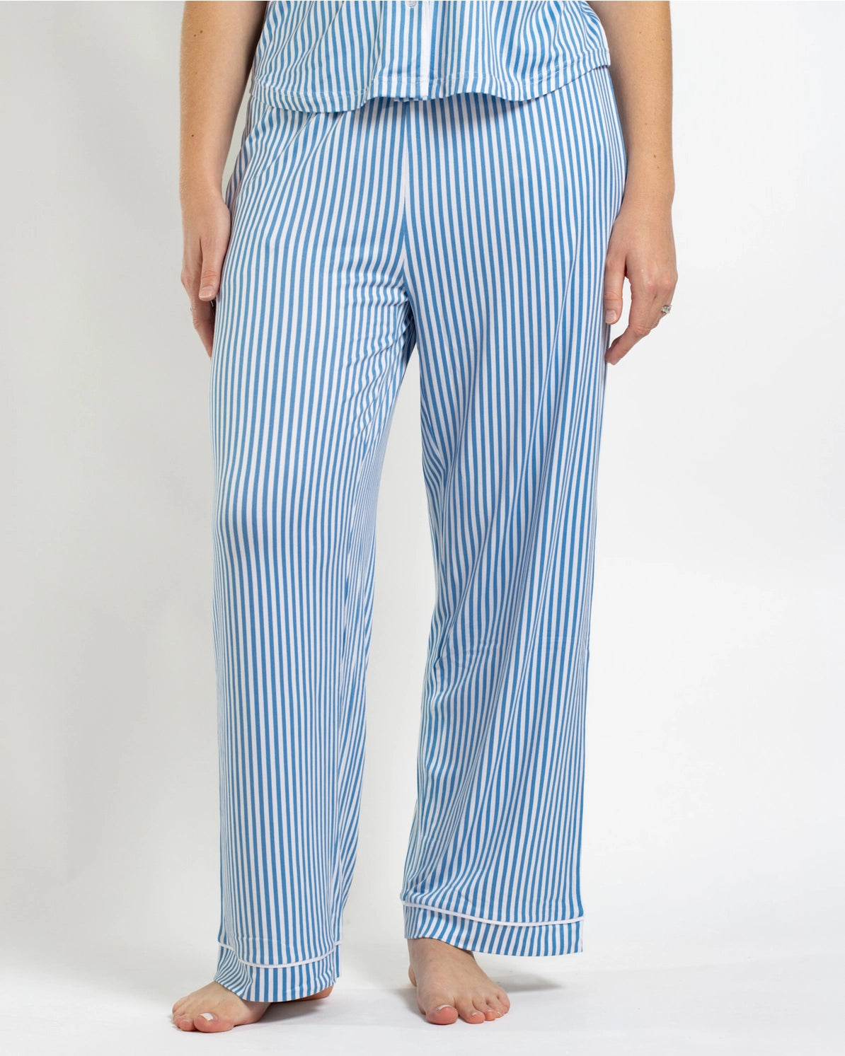 Blue Pinstripe Sleep Pants