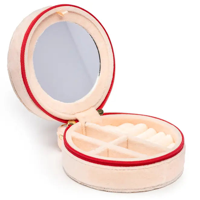 CHERRY JEWELRY ZIP CASE