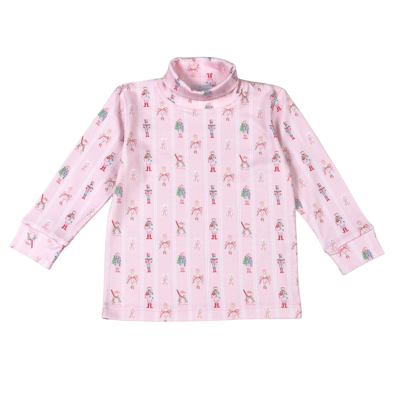 Pink Nutcracker Pima turtleneck